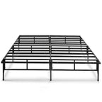 Black Steel Mattress Foundation, No Box Spring Needed, 13" Clearance, 1500 lbs