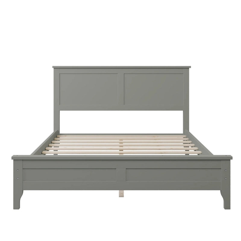 Lit plateforme complet moderne en bois pour chambre à coucher