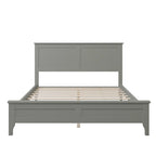 Lit plateforme complet moderne en bois pour chambre à coucher