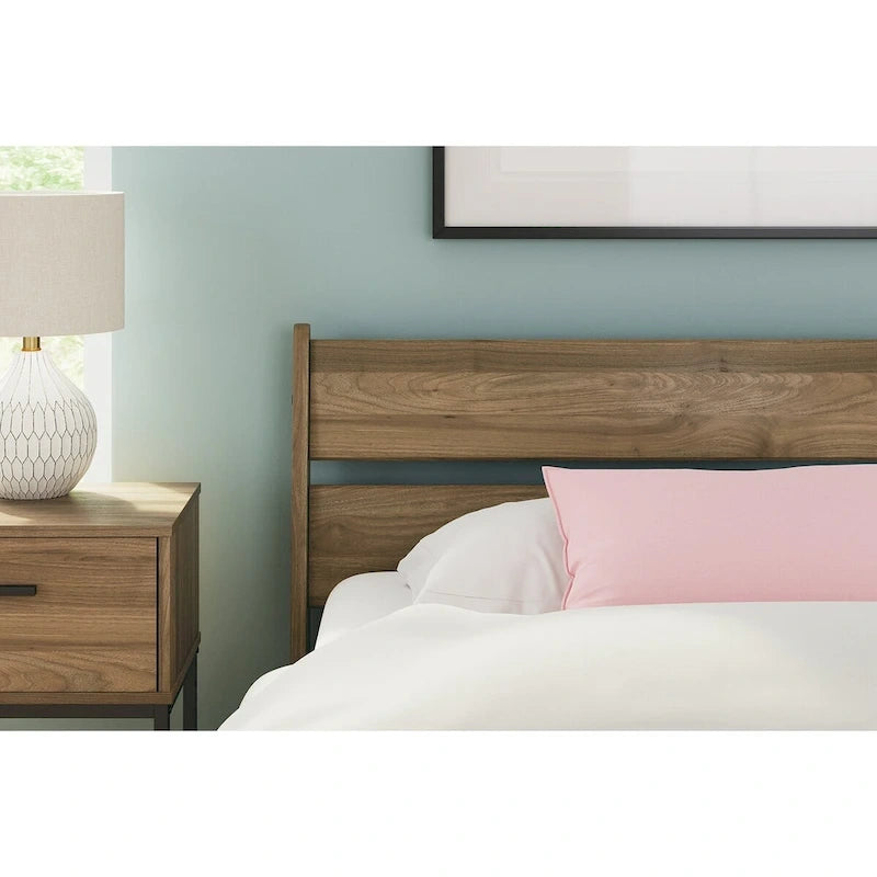 Honey Panel Headboard with Dresser & Nightstand – 3-Piece Bedroom Set