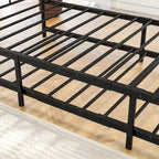 Metal Daybed Frame Twin Size Platform with trundle