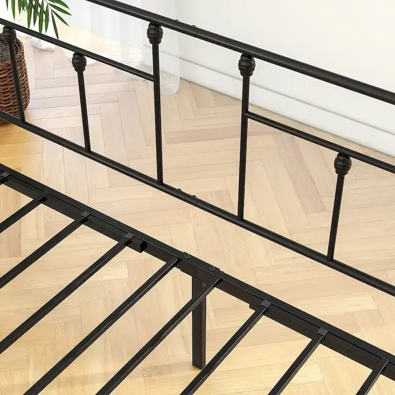 Metal Daybed Frame Twin Size Platform with trundle