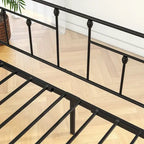 Metal Daybed Frame Twin Size Platform with trundle
