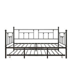 Metal Daybed Frame Twin Size Platform with trundle