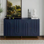 Modern 4 Door Wooden Storage Cabinet for Living Room