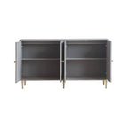 Modern 4 Door Wooden Storage Cabinet for Living Room
