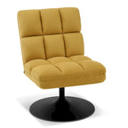Modern Swivel Accent Chair – Upholstered Armless Leisure Chair