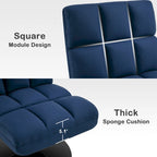 Modern Swivel Accent Chair – Upholstered Armless Leisure Chair