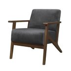 32" Transitional Velvet Accent Armchair, Rubberwood Frame, Pocket Coil, 300 lbs