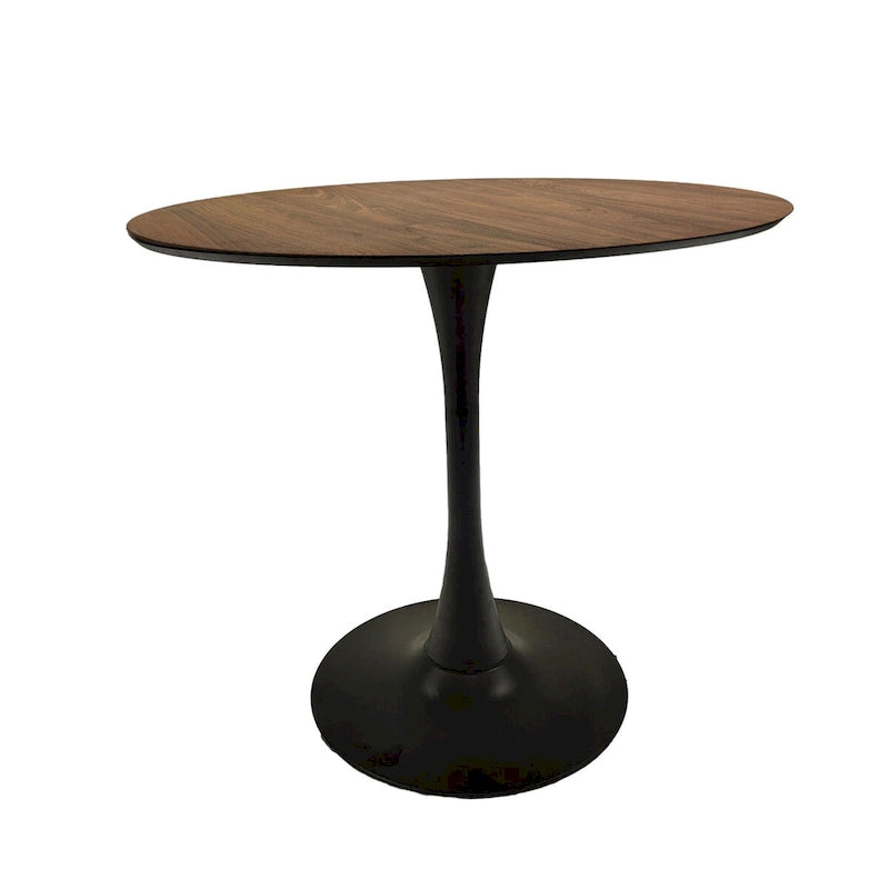 Round Dining Table, 31.5 Tulip Table Kitchen Dining Table 2-4 People with MDF Table Top & Pedestal Base, End Table