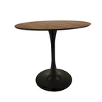 Round Dining Table, 31.5 Tulip Table Kitchen Dining Table 2-4 People with MDF Table Top & Pedestal Base, End Table