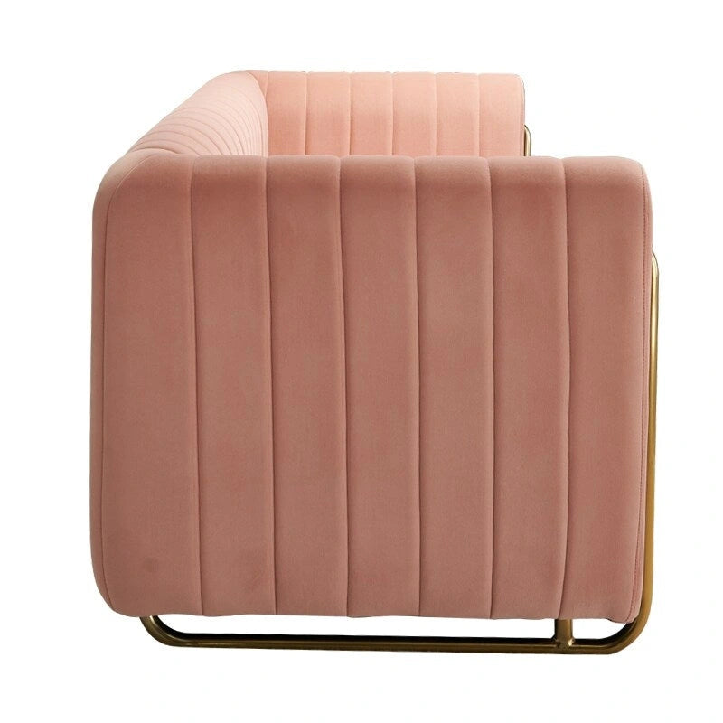 Contemporary Velvet Sofa Couch for Living Room