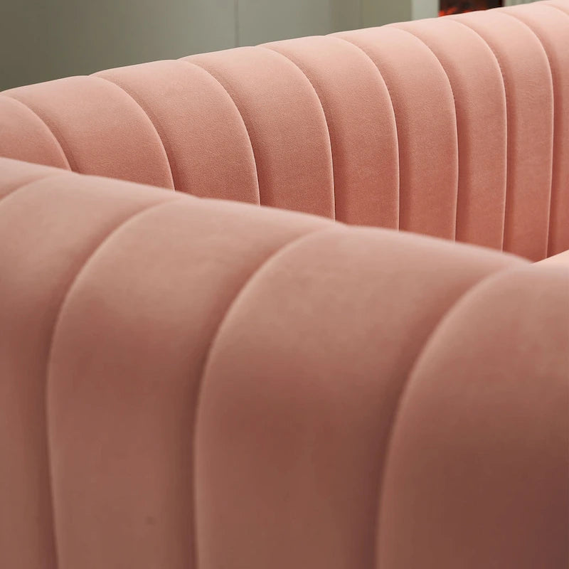 Contemporary Velvet Sofa Couch for Living Room
