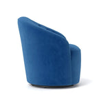 Modern Velvet 360° Swivel Barrel Accent Chair, Button Tufted, 300 lbs Capacity