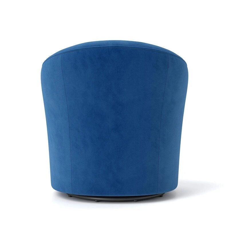 Modern Velvet 360° Swivel Barrel Accent Chair, Button Tufted, 300 lbs Capacity