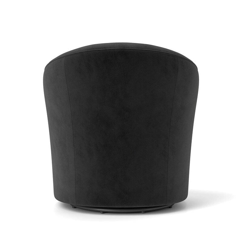 Modern Velvet 360° Swivel Barrel Accent Chair, Button Tufted, 300 lbs Capacity