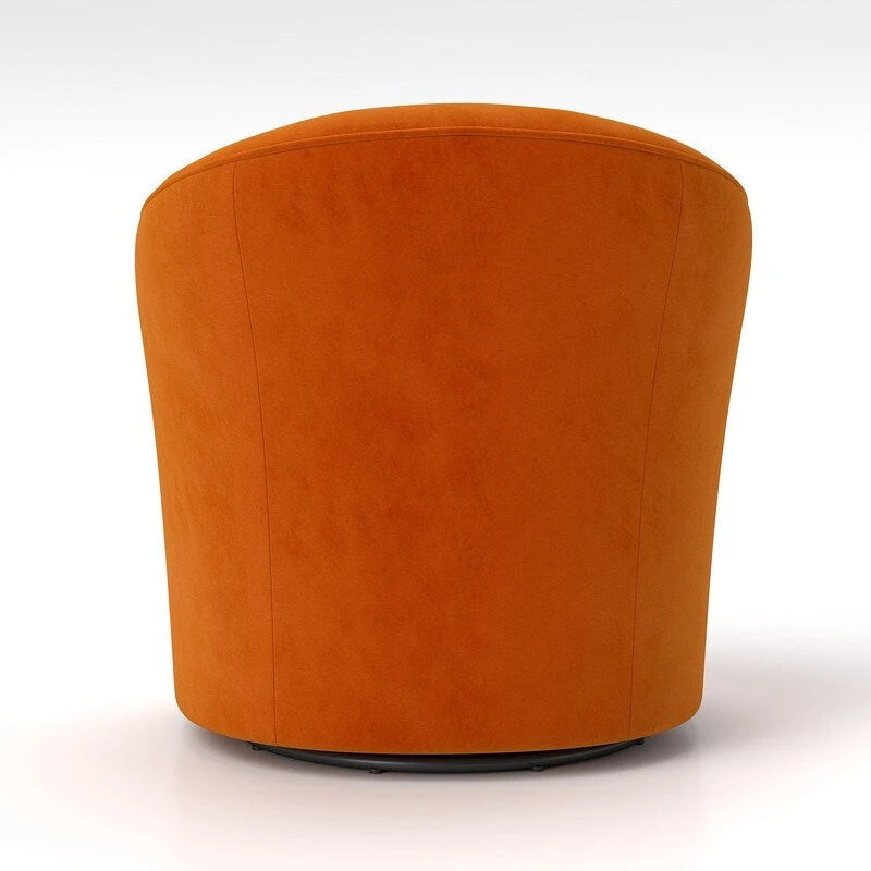 Modern Velvet 360° Swivel Barrel Accent Chair, Button Tufted, 300 lbs Capacity