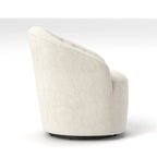 Modern Velvet 360° Swivel Barrel Accent Chair, Button Tufted, 300 lbs Capacity