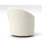Modern Velvet 360° Swivel Barrel Accent Chair, Button Tufted, 300 lbs Capacity