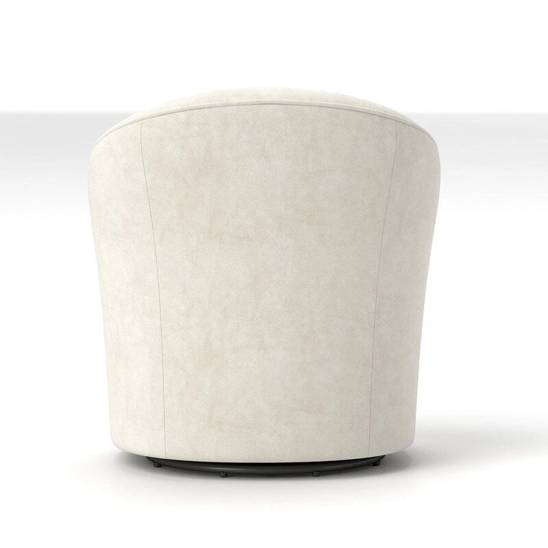 Modern Velvet 360° Swivel Barrel Accent Chair, Button Tufted, 300 lbs Capacity