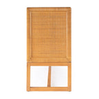 Coastal Rattan 4-Door Sideboard, Rubberwood Frame, 76"W, Fully Assembled