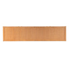 Coastal Rattan 4-Door Sideboard, Rubberwood Frame, 76"W, Fully Assembled