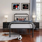 Heavy Duty Metal Platform Steel Slat Mattress Foundation