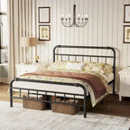 Heavy Duty Metal Platform Steel Slat Mattress Foundation