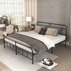 Heavy Duty Metal Platform Steel Slat Mattress Foundation