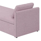 Modern Upholstered Chaise Lounger Daybed Small Single Daybed with 2 Drawers