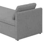 Modern Upholstered Chaise Lounger Daybed Small Single Daybed with 2 Drawers